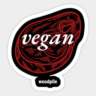 Vegan Ironic Sticker